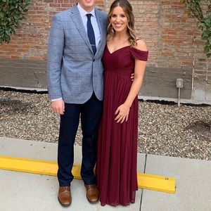 Stunning Cabernet Bridesmaid Dress